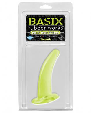 Basix rubber works his and hers gspot - glow in the dark