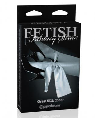Fetish Fantasy Series Limited Edition Grey Silk Ties