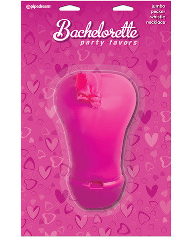 Bachelorette party favors jumbo pecker whistle necklace