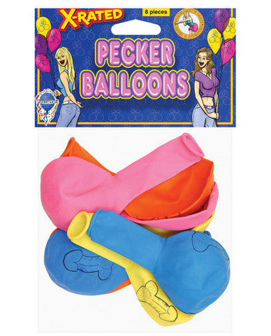X-rated pecker balloons asst colors (8)
