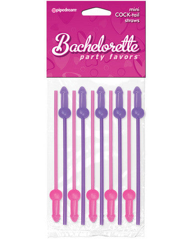 Bachelorette party favors mini cock-tail straws