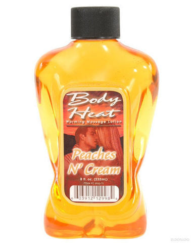 Body heat lotion - peach and cream 8 oz