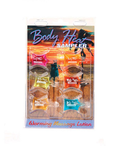 Body heat lotion sampler