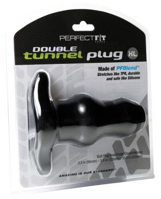 X-Large Double Tunnel Plug - Black