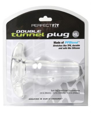 X-Large Double Tunnel Plug - Clear