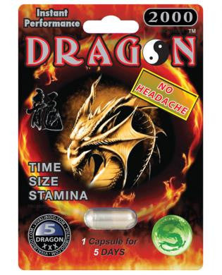 Dragon 2000 Male Enhancement 1 Capsule Pack