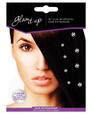 Color shock glam it up crystal hair extension