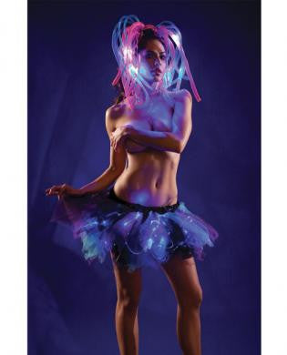 Light up petticoat black&amp;#44; blue and purple o/s