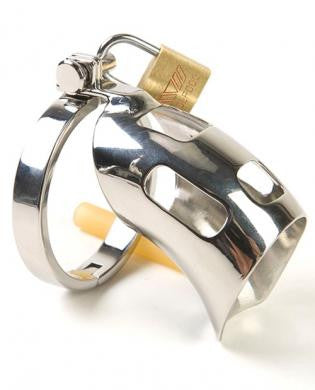 Rapture Stainless Steel Cock Cage w/Urethral Probe