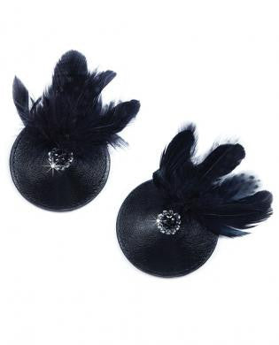 Rianne s pasties feathered birds - black