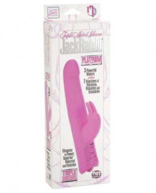 Triple motor silicone jack rabbit - pink