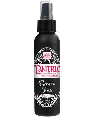 Tantric massage oil w/pheromones - green tea