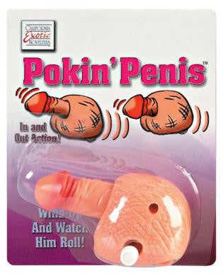 Pokin penis wind up pecker on wheels