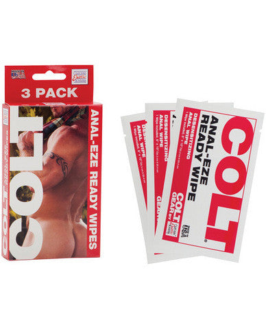 Colt anal-eze ready wipes pack of 3