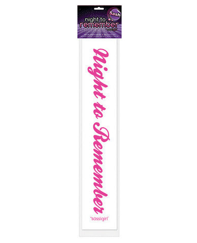 Night to remember sash by sassi girl