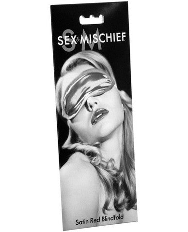 Sex &amp; Mischief satin red blindfold