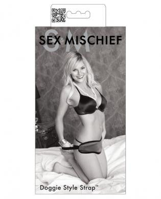 Sex &amp; Mischief doggie style strap - heart shaped