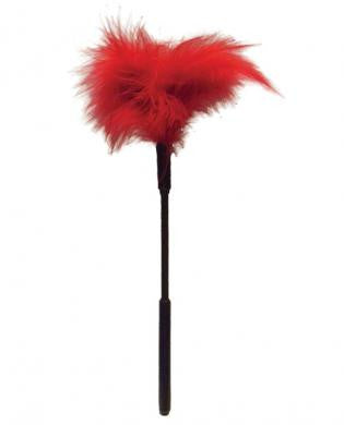 7&quot; Feather Tickler - Red