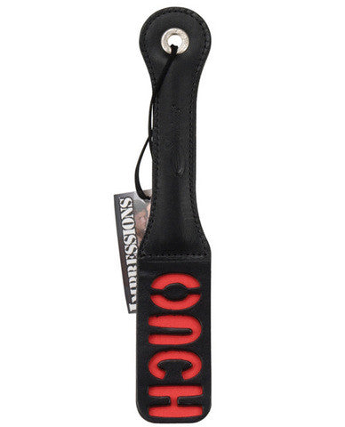 12in leather ouch impression paddle