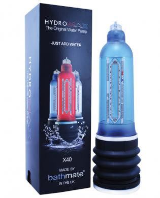 Hydromax X40 Penis Pump - Aqua Blue